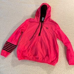 COPY - VS Pink quarter zip windbreaker